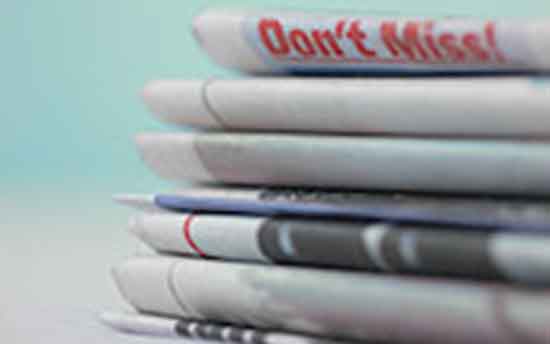 Stack of news papers