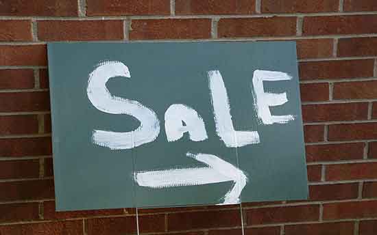 Sale sign