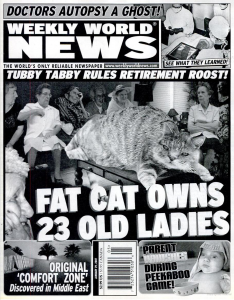 Tabloid front page