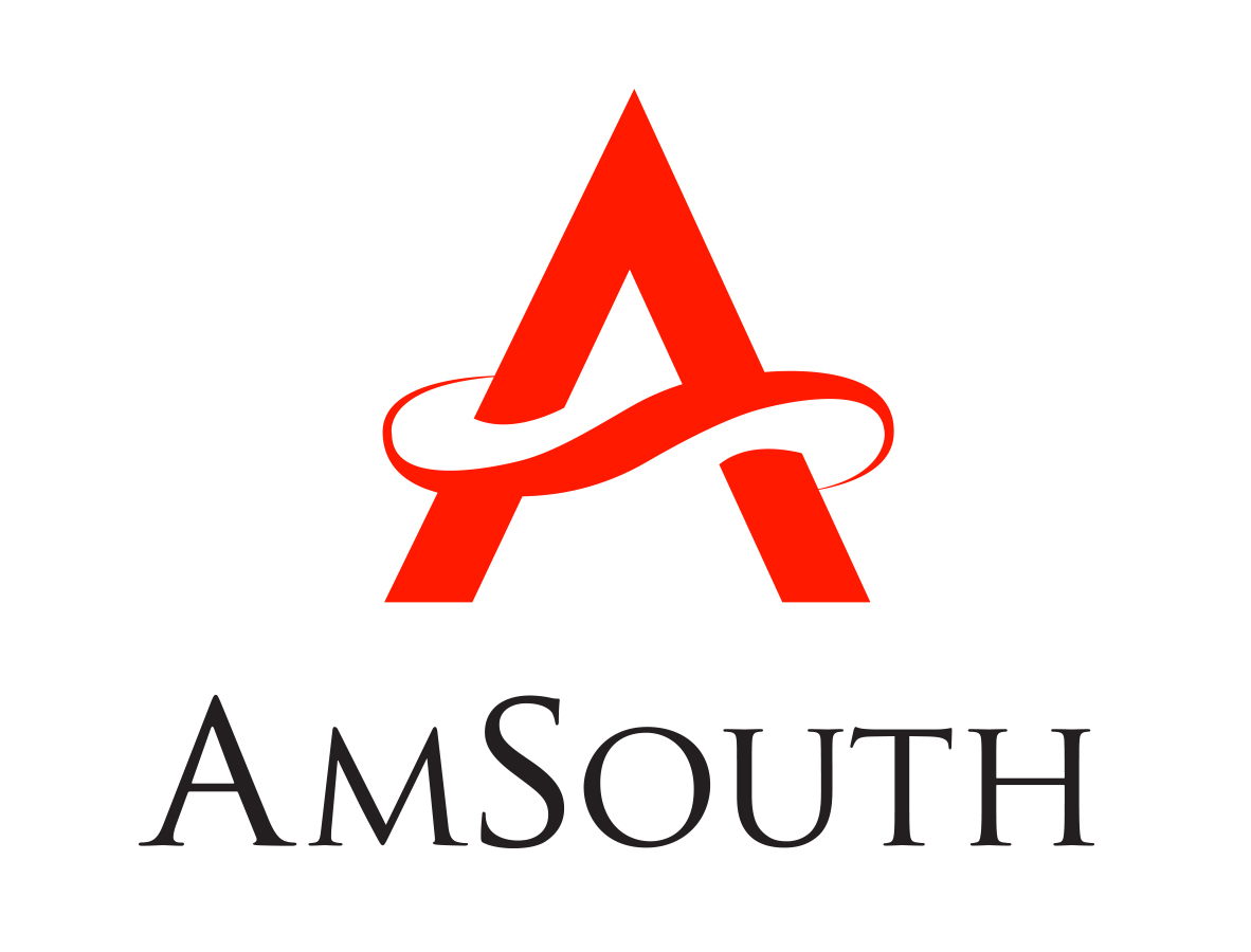 AmSouth logo in red