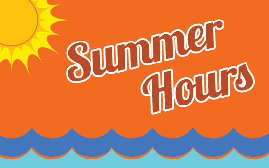 summer hours sign