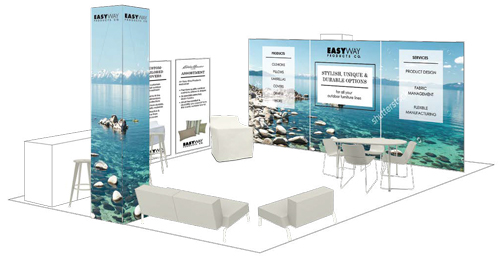 Rendering of tradeshow booth