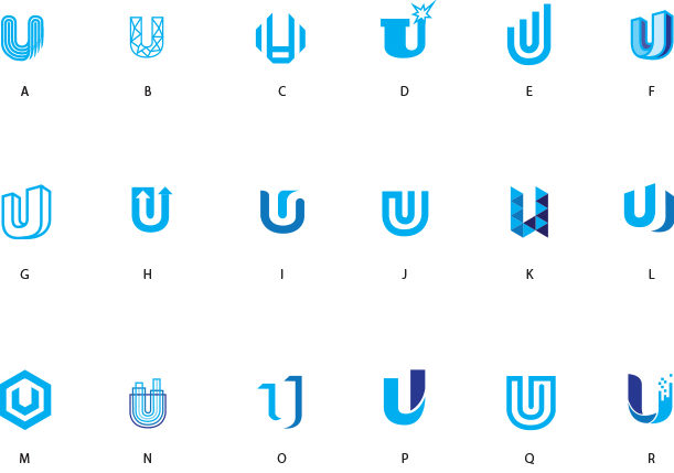 Thumbnail images of logo marks