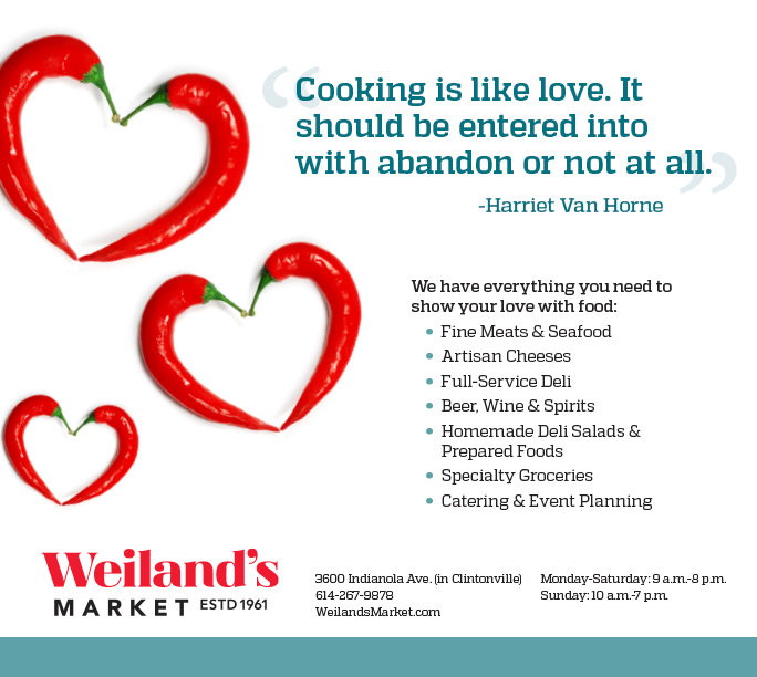 Valentine's Day ad for local grocery store