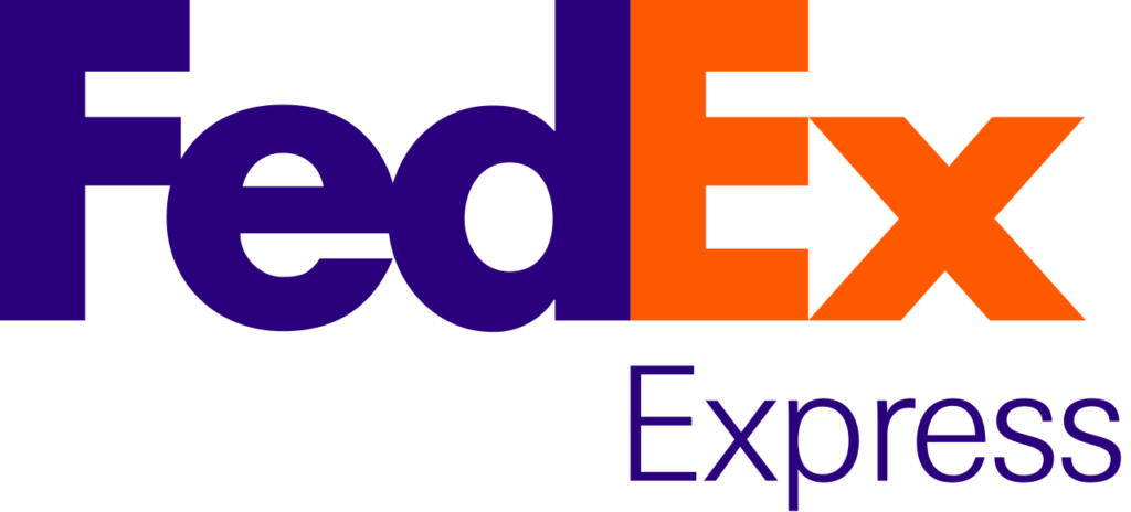 FedEx logo with arrow in the negative space